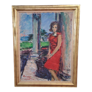 Mid 20th Century Dimitrie De Berea Oil on Canvas Great Provenance!