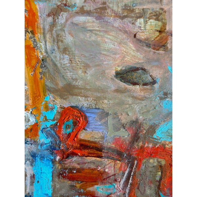 Small Modern Abstract Painting in Venetian Palette For Sale - Image 11 of 12