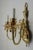Traditional 1980s Pair Colonial Williamsburg Style Brass Lighted Wall Sconces For Sale - Image 3 of 10