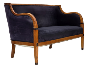 Danish Art Deco Style 2-Seater Sofa in Ash and Furniture, 1950s