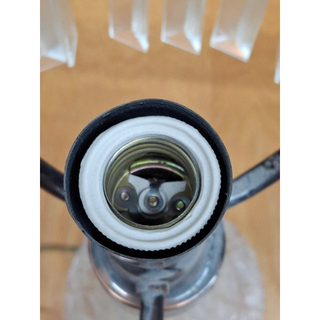 Late 20th Century Pair American Brilliant Cut Crystal Mushroom Lustre Table Lamps For Sale - Image 11 of 12