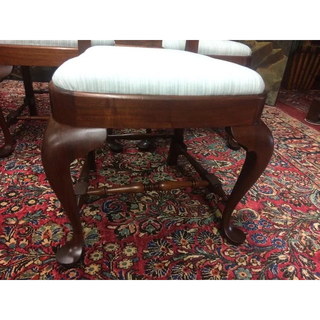 Vintage Walnut Chairs, Queen Anne Chairs, Set of Five For Sale - Image 10 of 11