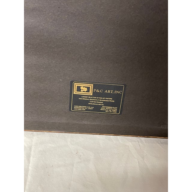 1980s Gordon Mortensen "April in Tahoe" Signed & Numbered Fine Art Woodcut Framed For Sale - Image 12 of 14