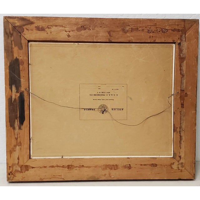 Textile Arthur Dow "Fruit Still Life" Original Oil Painting C.1920s For Sale - Image 7 of 8