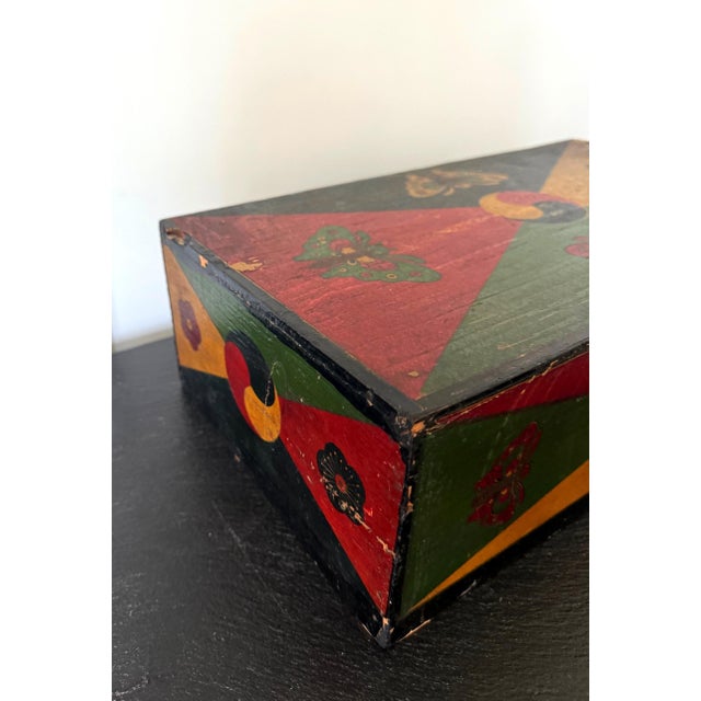 Set of Three Korean Stackable Sewing Box Covered in Hanji Paper For Sale - Image 13 of 18