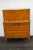 French Early 1900s Carved Inlay Tall Chest of Drawers For Sale - Image 4 of 12
