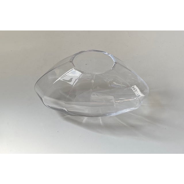 Danish Facet Crystal Glass Vase from Georg Jensen, 2000s For Sale - Image 9 of 9