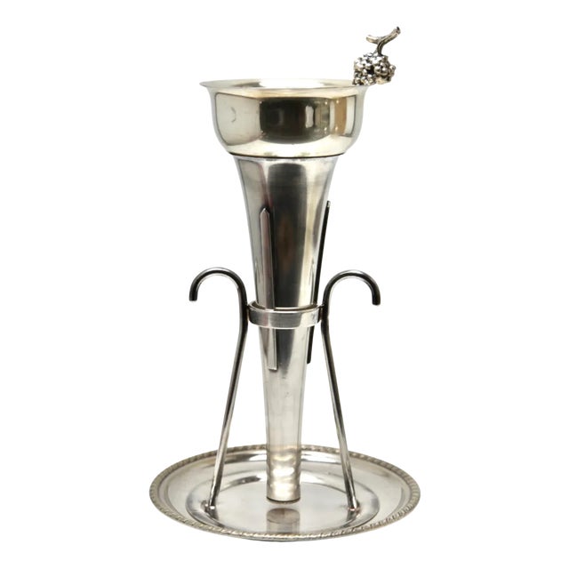 Silver Plated Wine Bar Funnel For Sale