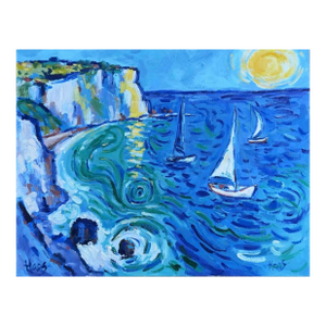 Sail Away With Me - Modern Impressionist Oil Painting Seascape