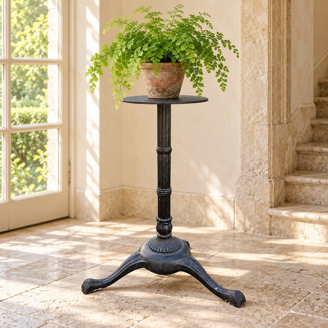 Late 20th Century Neoclassical Revival Cast-Iron Tripod Table Base For Sale - Image 16 of 17