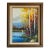 Vintage Impressionist Autumn Landscape Oil Painting on Canvas Framed For Sale