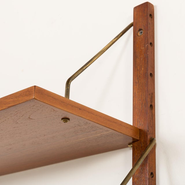 Mid-Century Danish Teak Wall Unit in the style of Poul Cadovius, 1960s For Sale - Image 10 of 16