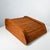 Brown 1980s Rich Oak Wood Tambour Door Sectioned Organizer Box For Sale - Image 8 of 13