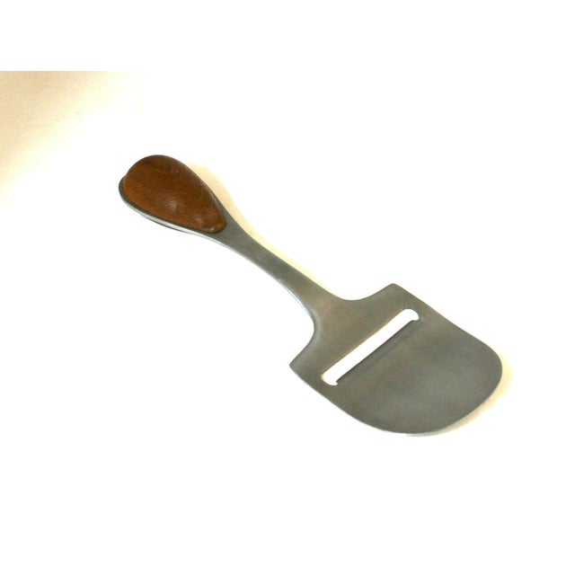 Mid-Century Modern Mid 20th Century Mid Century Modern Dansk Torun Teak & Stainless Steel Cheese Plane Slicer For Sale - Image 3 of 10