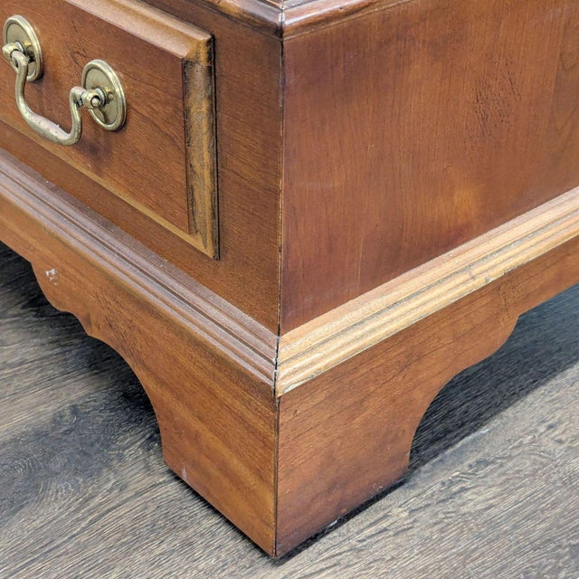 Wood Vintage Lane Cedar Lined Trunk For Sale - Image 7 of 11