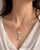 Traditional Late 20th Century 18K White Gold Diamond Coral Chalcedony Rose Quartz Pendant Necklace For Sale - Image 3 of 3
