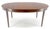 Brown Very Fine Oval Walnut Banded 68” Long Dining Table w/ 2 Leaves MINT For Sale - Image 8 of 18