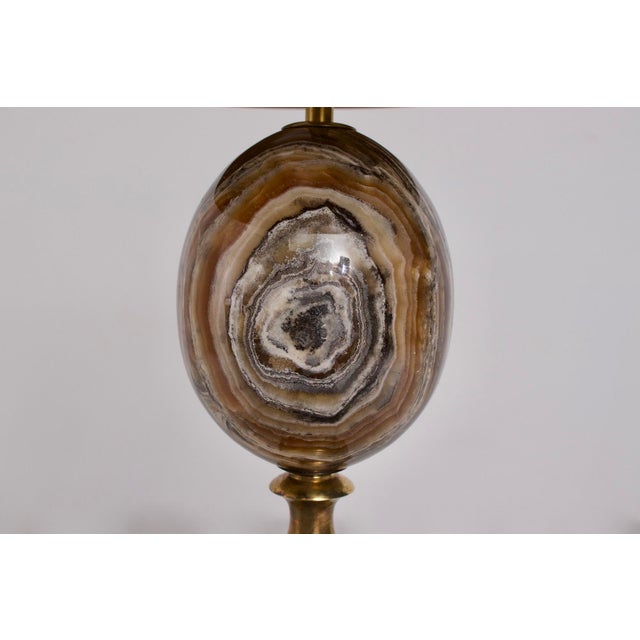1970s Vintage Table Lamp in Onyx from Maison Charles Paris, 1970s For Sale - Image 5 of 12