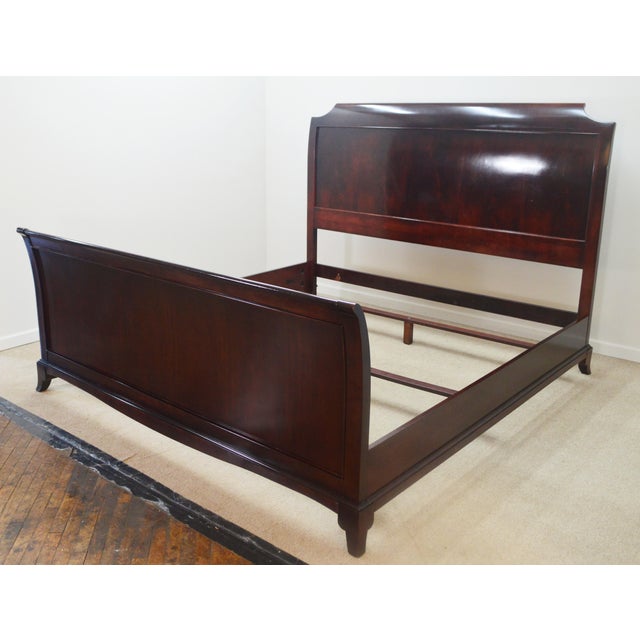 Ralph Lauren Mahogany King Sleigh Bed Chairish