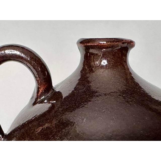 1950s Glazed Studio Ceramic Art Jug Vase by Siegfried Gramann for Töpferhof Römhild, Germany, 1950s For Sale - Image 5 of 8