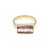Modern 18k Yellow Gold 3.3 Caret Tourmaline Signet Ring, Size 6.5 For Sale - Image 3 of 10