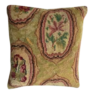 1850 English Needlework Pillow