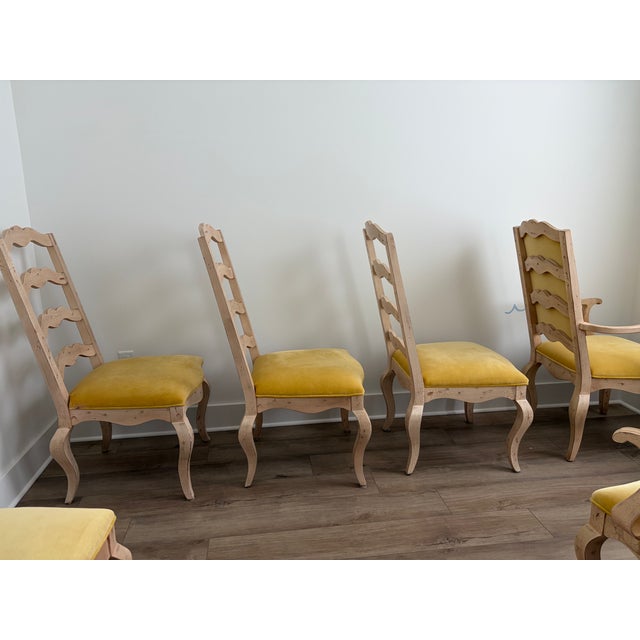 Century Furniture French Country Ladderback Dining Chairs, Set of 8 (2 Arm + 6 Side) For Sale In Panama City, FL - Image 6 of 15