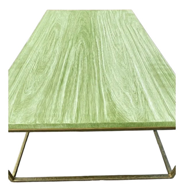 Custom Hand Painted Coffee Table For Sale - Image 10 of 12