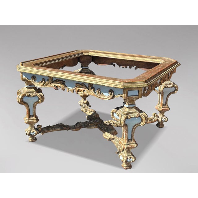 Vintage Italian Painted Baroque Style Coffee Table from Harrods, 1920 For Sale - Image 6 of 9