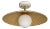 Cream Color Contemporary Flush Mount Ceiling Lamp For Sale