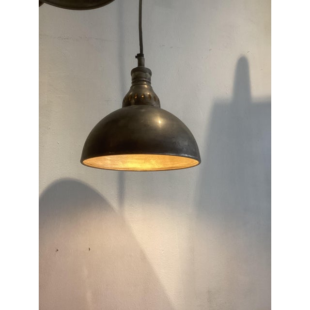 Vintage Brass Pendant Lights, 1980s, Set of 3, in Very Good conditions. Designed 1980 to 1989 Up to 250V (Europe/UK...