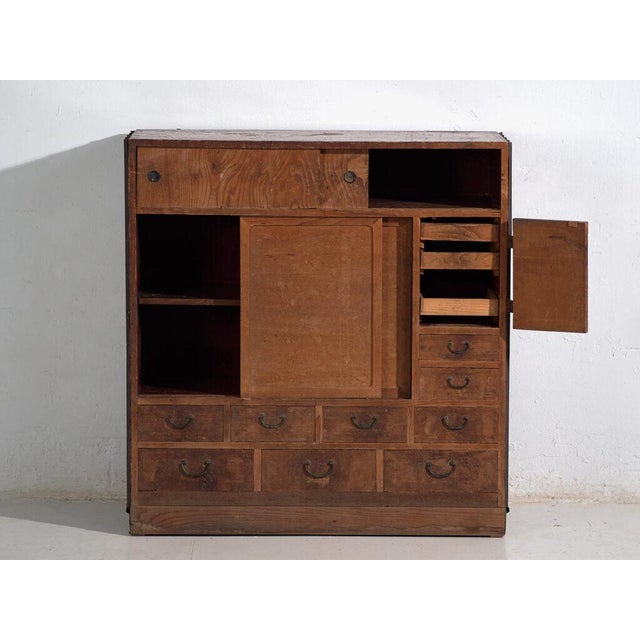 Brown Japanese Storage Chest of Drawers For Sale - Image 8 of 15