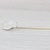 Art Deco Antique Blue Flash Moonstone Stickpin 14k Gold Platinum Hand Carved Figural For Sale - Image 3 of 6