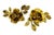 Metal Vintage Pair Gold-Tone Metal Rose Candle Holders — Hollywood Regency / Maison Jansen Style For Sale - Image 7 of 12