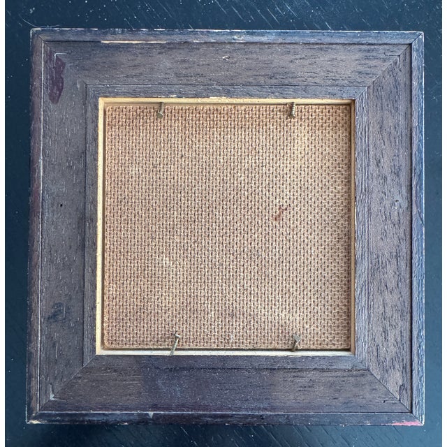 Eddie Versaille, Expressionist Portrait, 1980s, Oil on Panel & Gold Leaf For Sale - Image 3 of 4