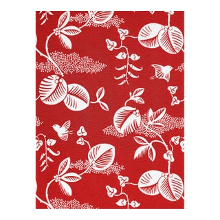 The House of Scalamandré Pepper Fabric, Red Hot For Sale