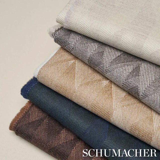 Not Yet Made - Made To Order Schumacher Ezra Wool Fabric In Chocolate For Sale - Image 5 of 5