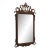 Lexington Distressed Mahogany Chippendale Style Beveled Wall Mirror For Sale