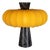Grenadilla Black Marble and Cadmium Yellow Cotton Table Lamp from ZAVADSKI For Sale