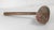 19th or 20th Century Rustic Primitive Folk Art Red and Blue Painted Wood Mallet For Sale - Image 9 of 10