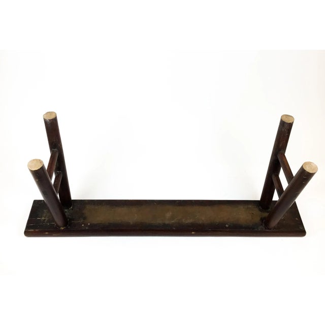 Wood Antique Wood Bench Modernist Chinese Style For Sale - Image 7 of 12