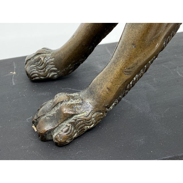 Antique Medieval Bronze Sculpture of a Lion For Sale - Image 18 of 18