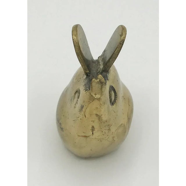 Mid-Century Modern MCM Brass Mouse Paperweight* For Sale - Image 3 of 5