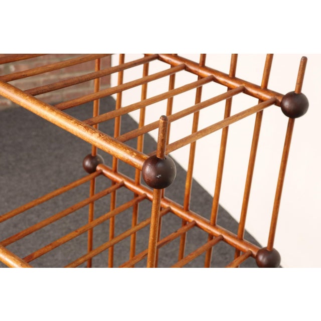 Folk Art Whimsy Stick and Ball Spindle Shelf / Etagere For Sale - Image 12 of 14