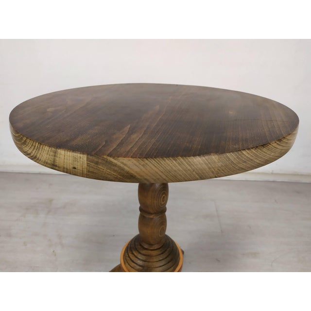 Brutalist Pedestalist Side Table by Charles Dudouyt, 1940s For Sale - Image 12 of 14