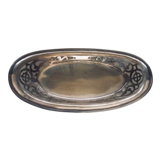 Vintage Sheffield Silver Plate Bread Tray For Sale