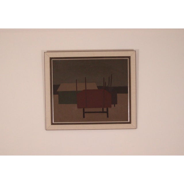 Arne Olsson, Partition, 1960s, Oil & Acrylic on Canvas, Framed For Sale - Image 11 of 17