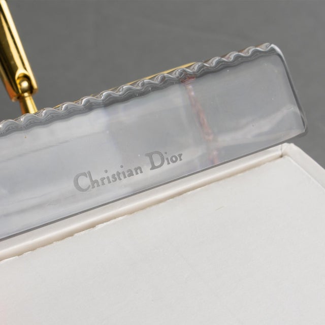 Contemporary Christian Dior Paris Crystal Desk Accessory Pen Holder For Sale - Image 3 of 16