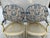 Cream Vintage Painted Caned Louis XVI Fauteuil Chairs a Pair For Sale - Image 8 of 12