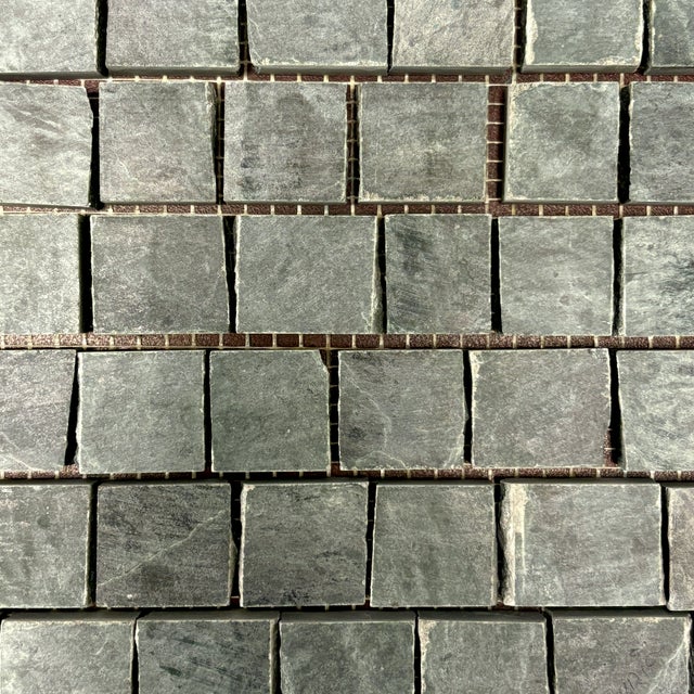 Honed verde saltan marble broken tessere decorative mosaic tile. Suitable for use in vertical and horizontal applications,...